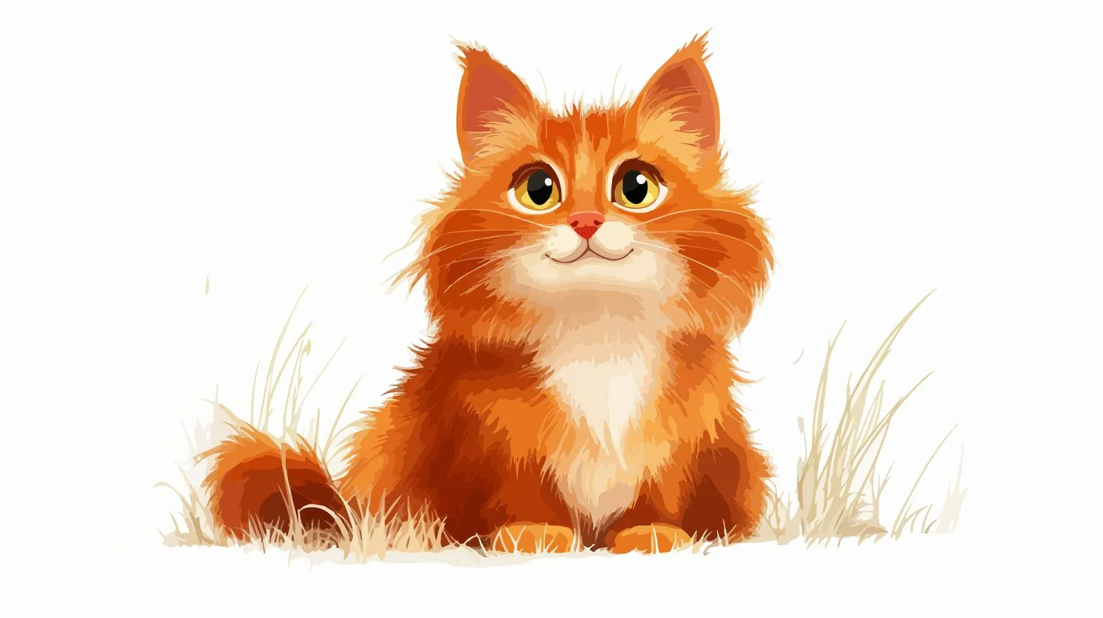 Cartoon Cat Vector Illustration — free download from Dotvec