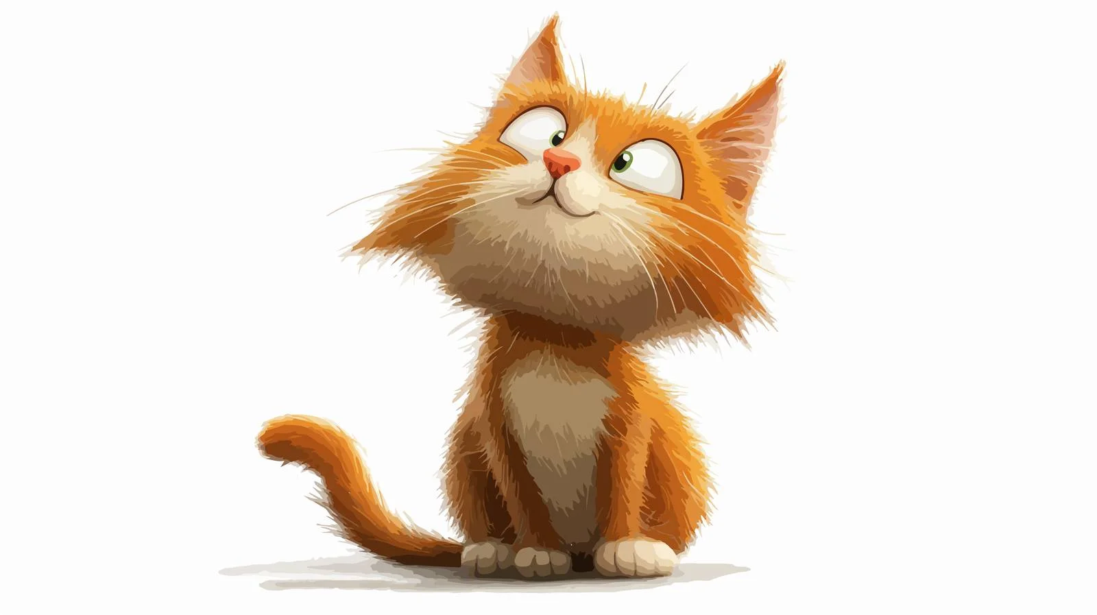 Cartoon Cat Vector Illustration — free download from Dotvec