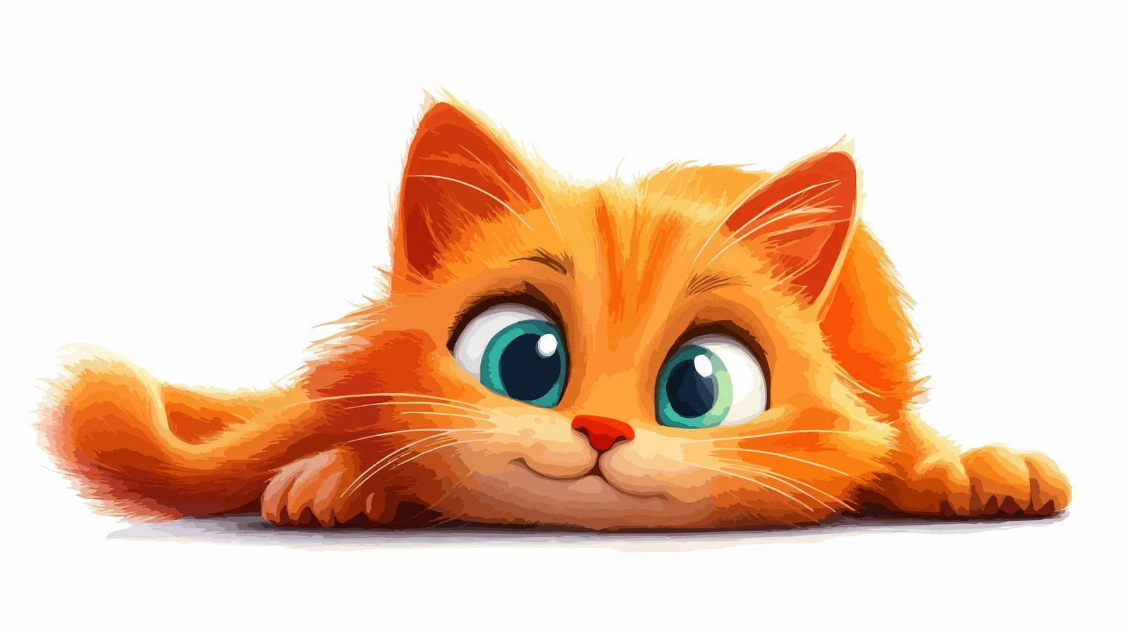 Cartoon Cat Vector Illustration — free download from Dotvec