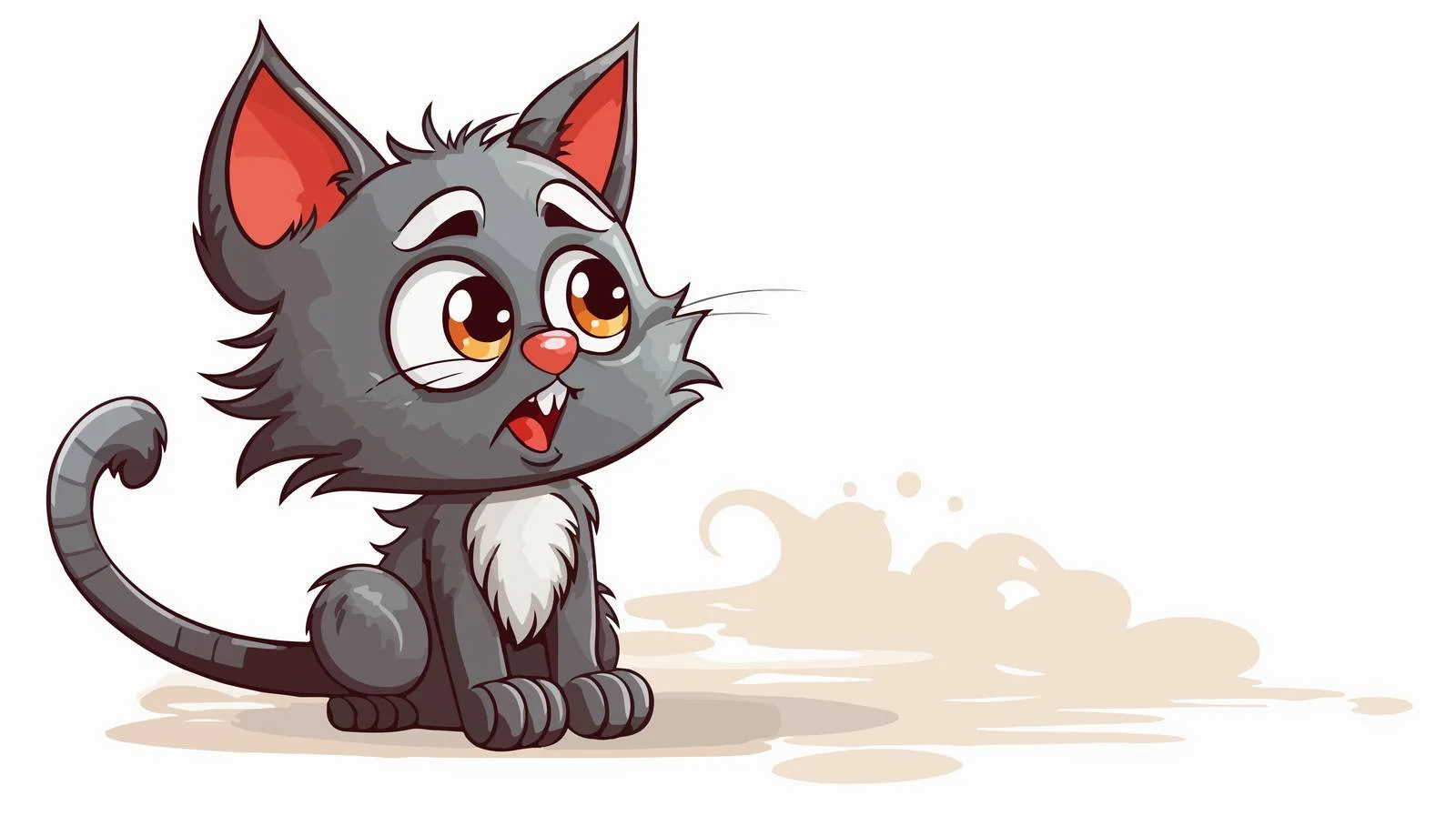 Cartoon Cat Speech Bubble Illustration — free download from Dotvec