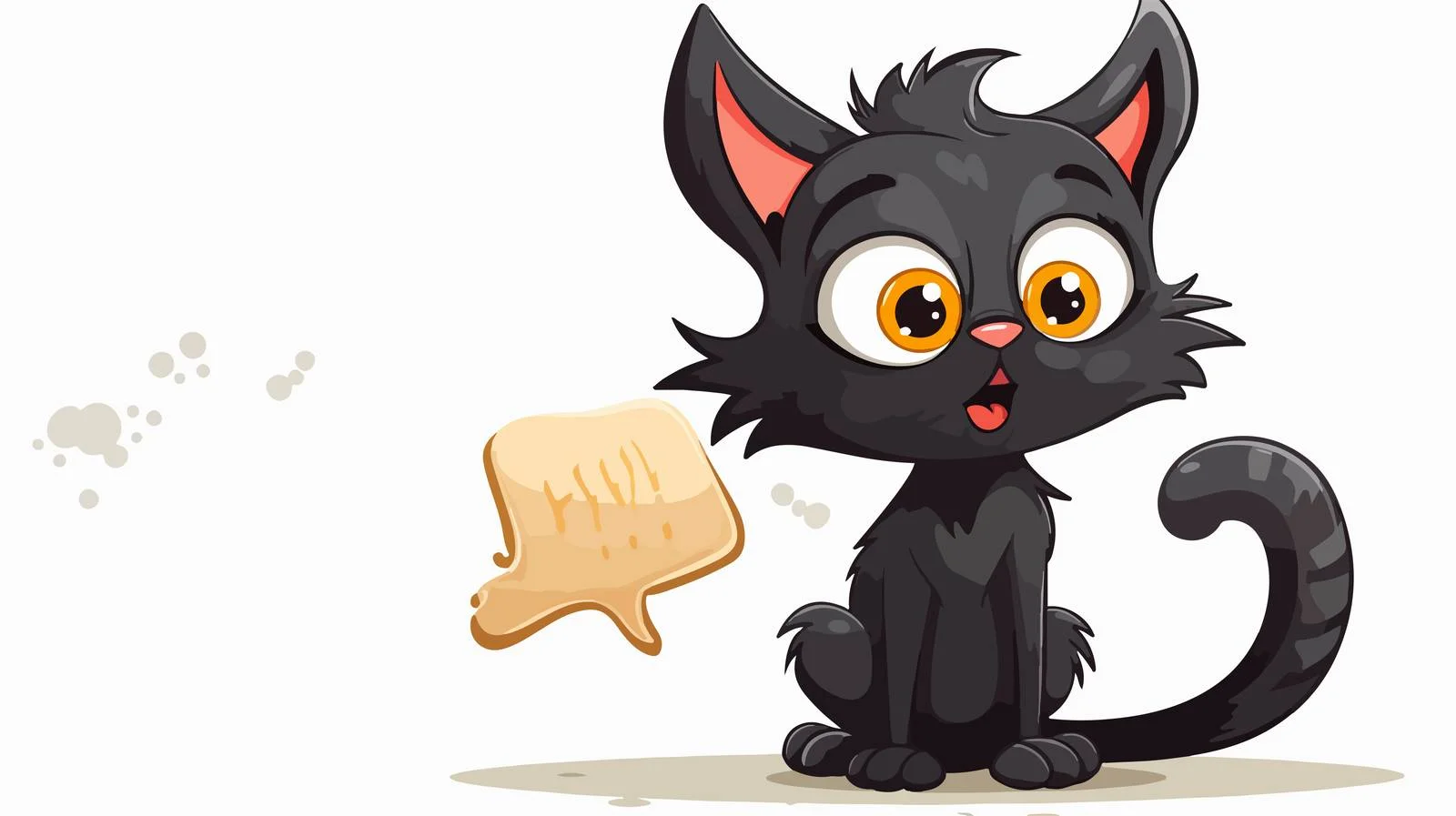 Comic Cat Speech Bubble Illustration — free download from Dotvec