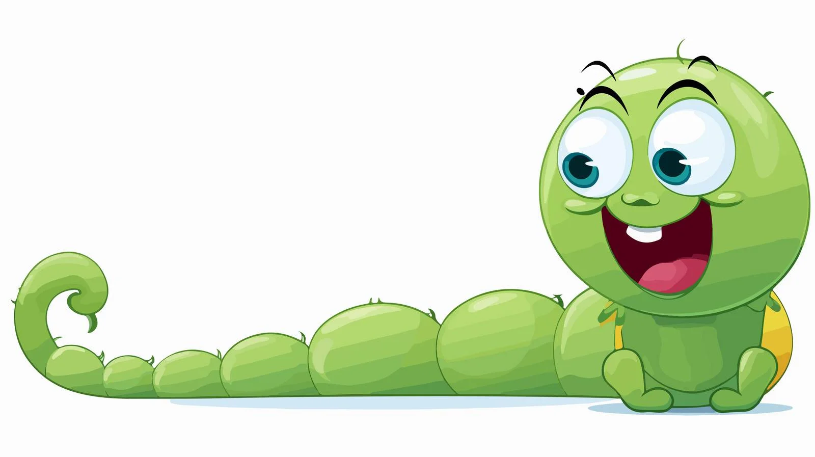 Cartoon Caterpillar Speech Bubble Illustration — free download from Dotvec