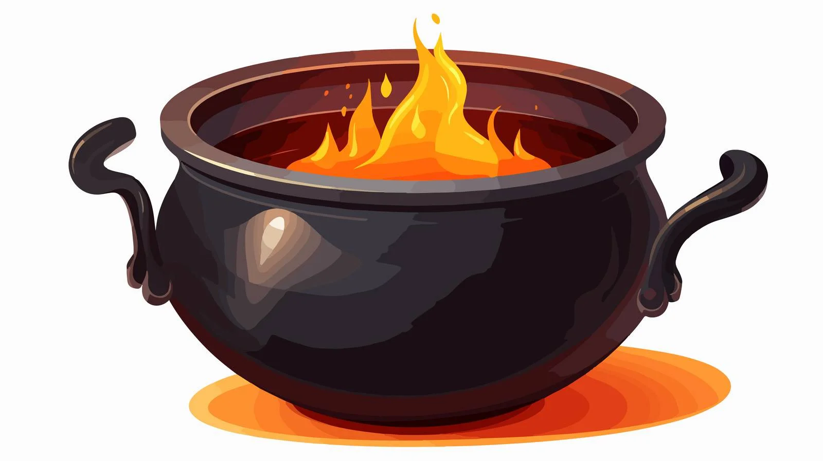 Cartoon Cauldron Illustration — free download from Dotvec