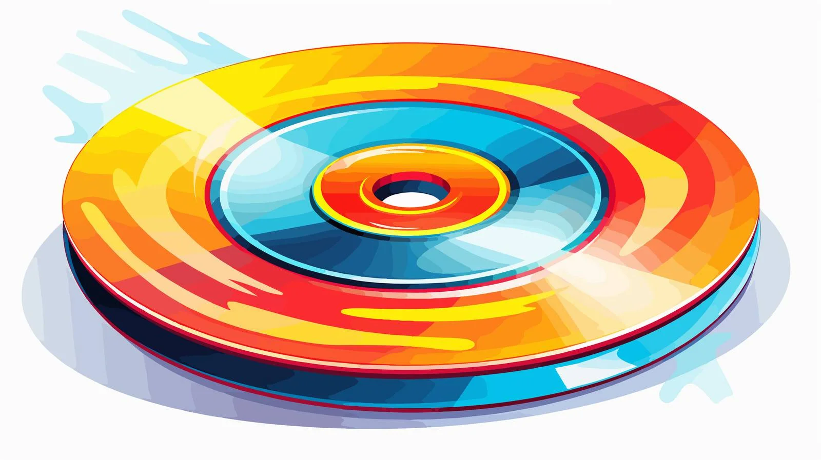 Cartoon CD Vector Illustration — free download from Dotvec