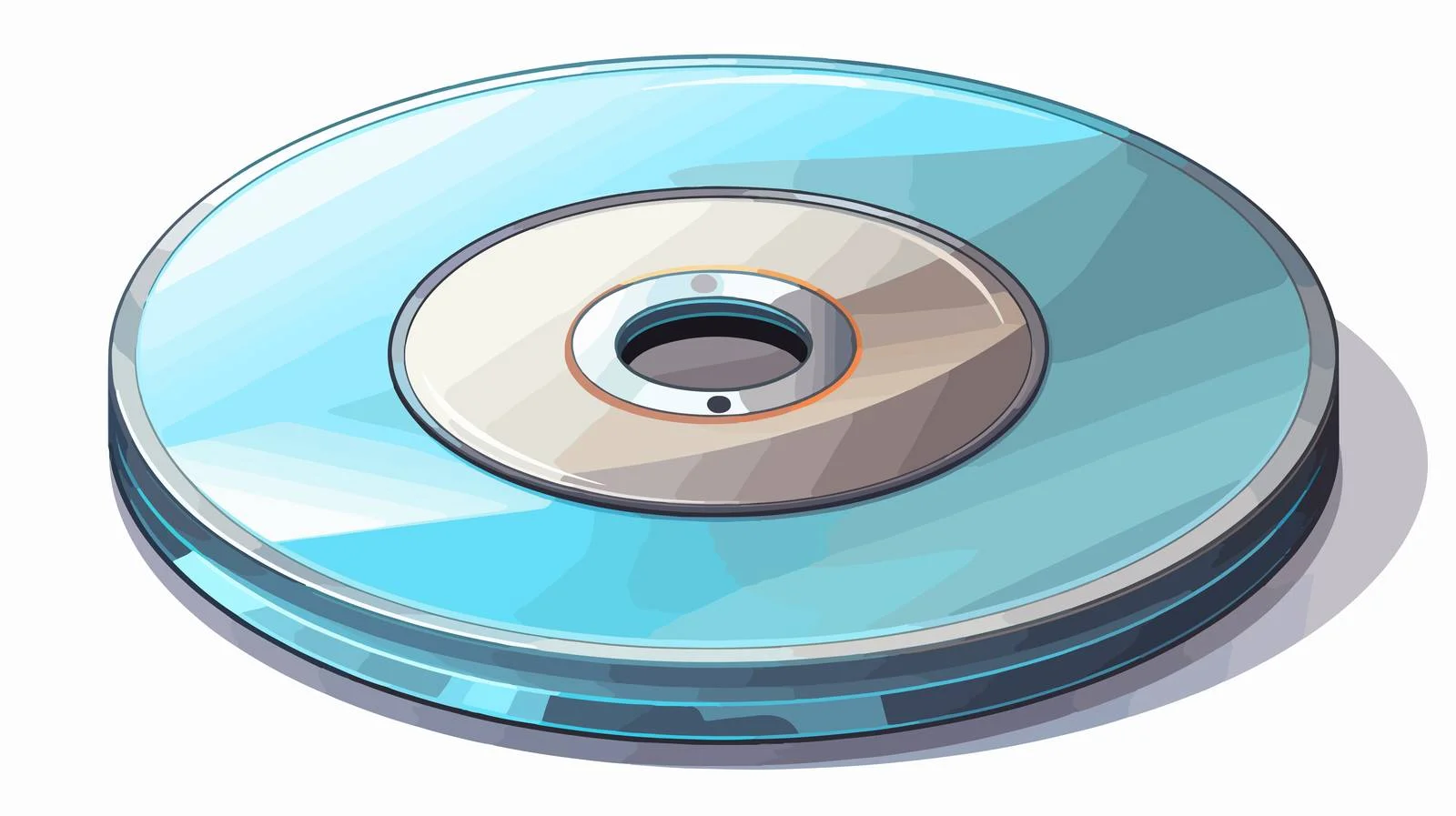 Cartoon CD Vector Stock Illustration — free download from Dotvec