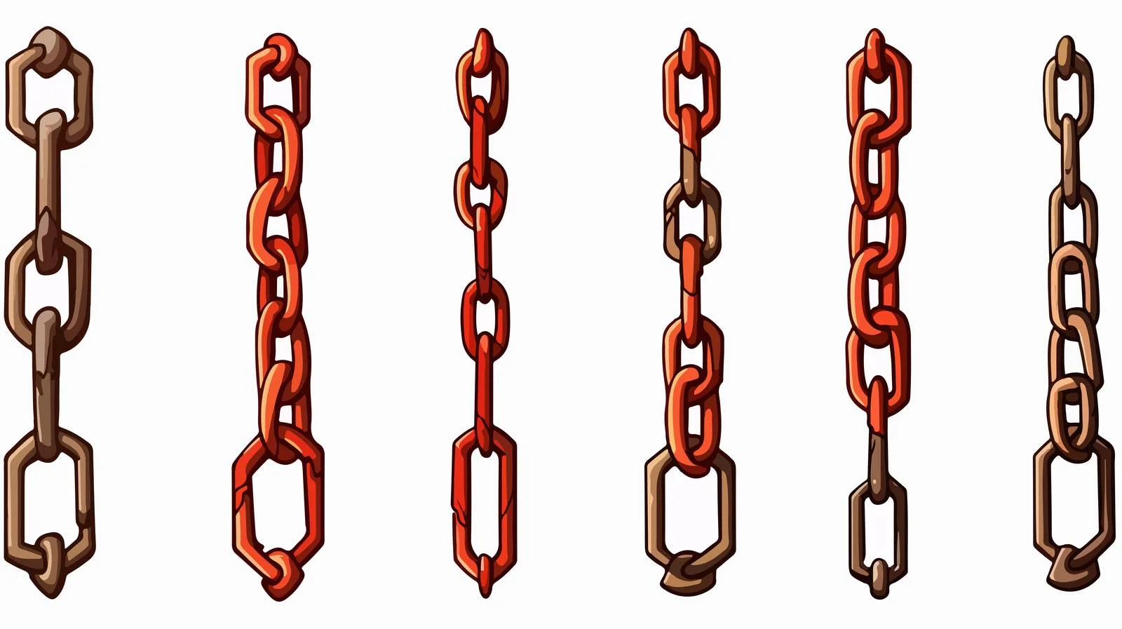 Cartoon Chain Vector Illustration — free download from Dotvec