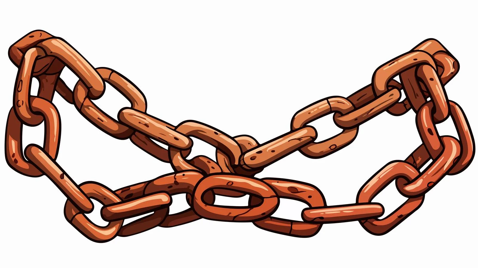 Cartoon Chain Vector Illustration — free download from Dotvec