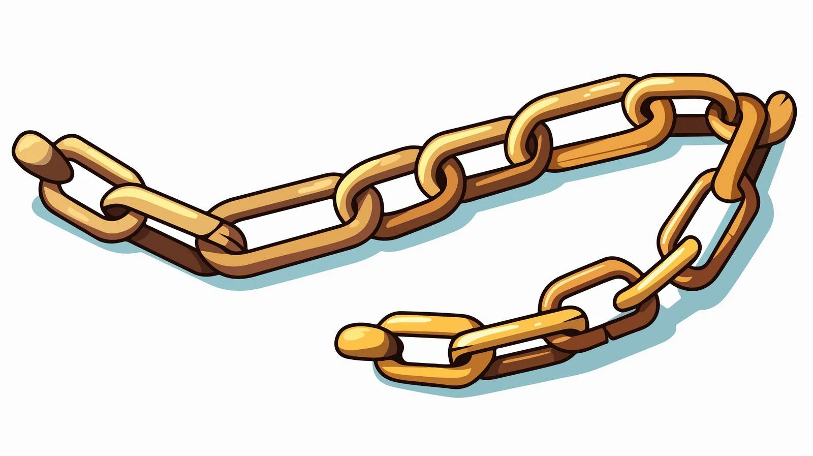 Cartoon Chain Vector Illustration — free download from Dotvec