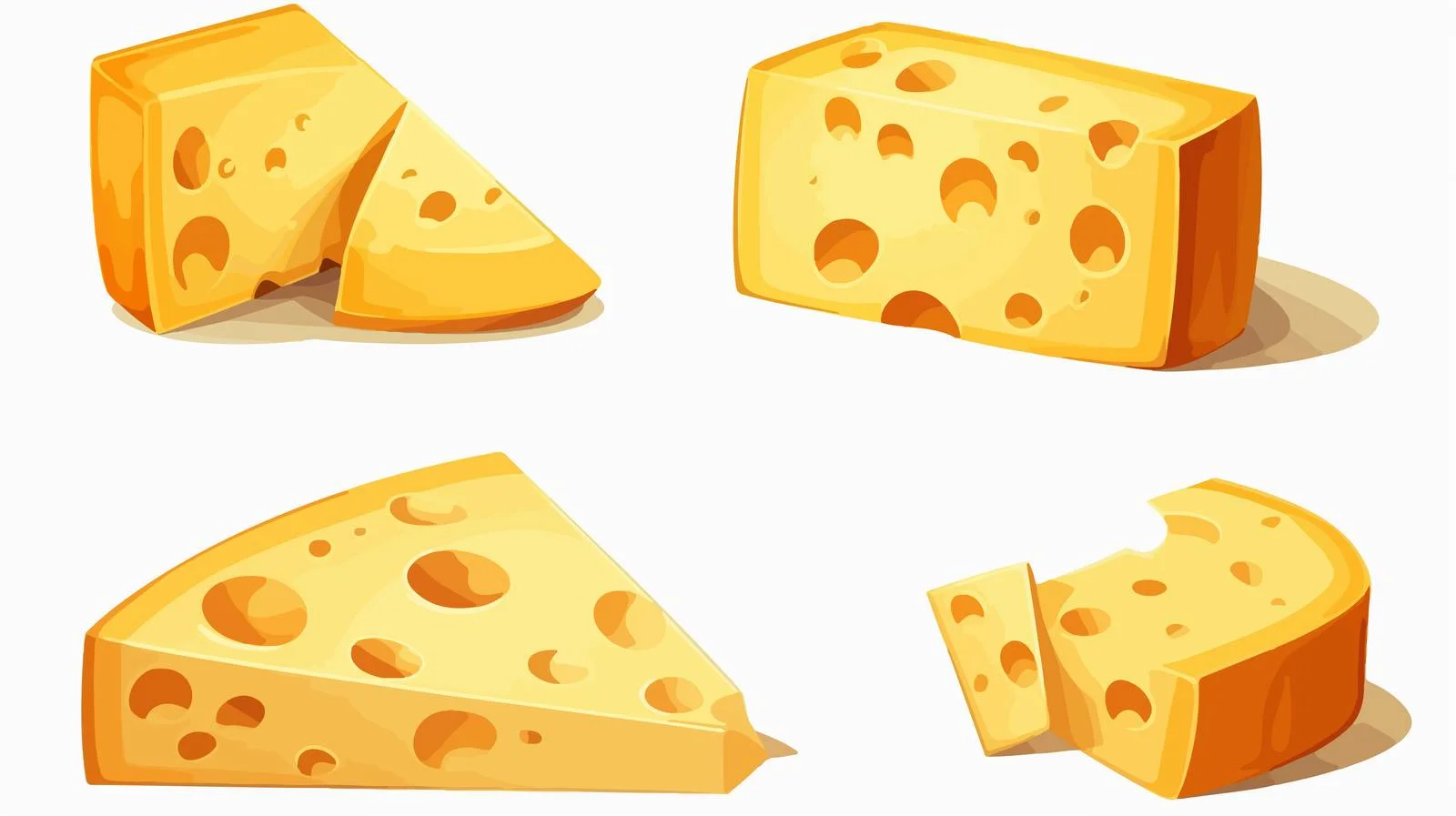 Cheese Cartoon Stock Illustration — free download from Dotvec