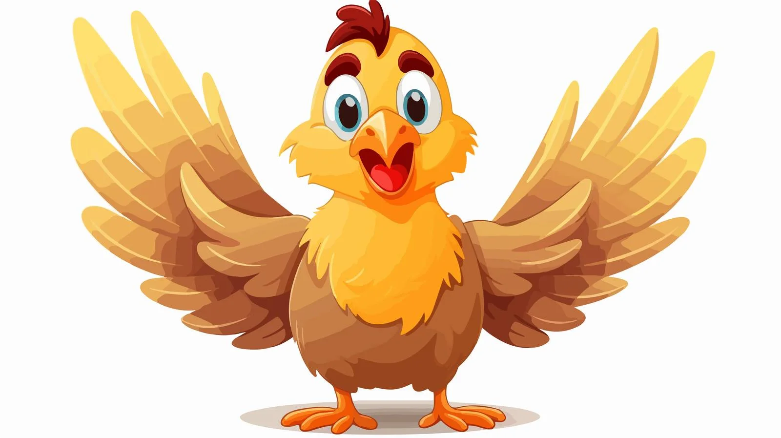 Cartoon Chicken Vector Illustration — free download from Dotvec