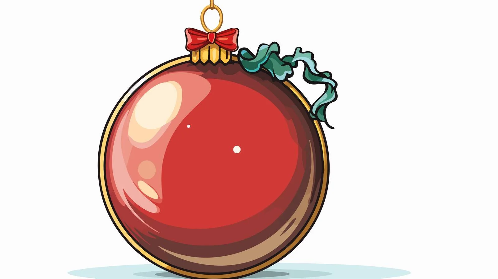 Whimsical Christmas Bauble with Thought Bubble — free download from Dotvec