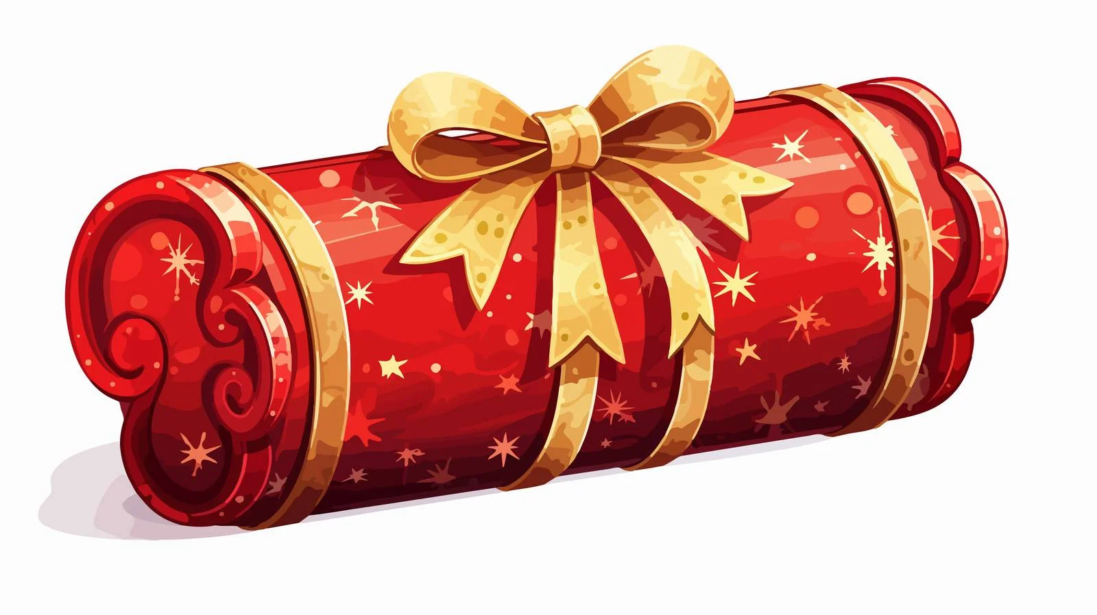 Cartoon Christmas Cracker Illustration — free download from Dotvec