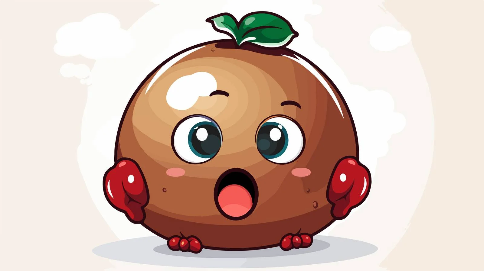 Festive Christmas Pudding with Speech Bubble — free download from Dotvec