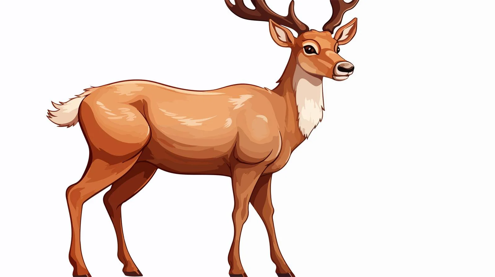 Christmas Reindeer Vector Illustration — free download from Dotvec