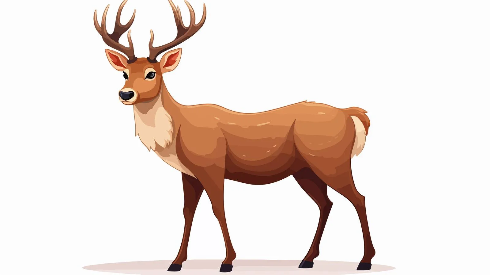 Christmas Reindeer Stock Vector Illustration — free download from Dotvec