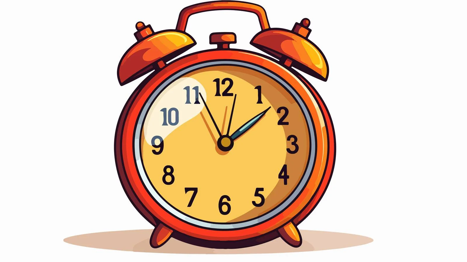 Vibrant Cartoon Clock Illustration — free download from Dotvec