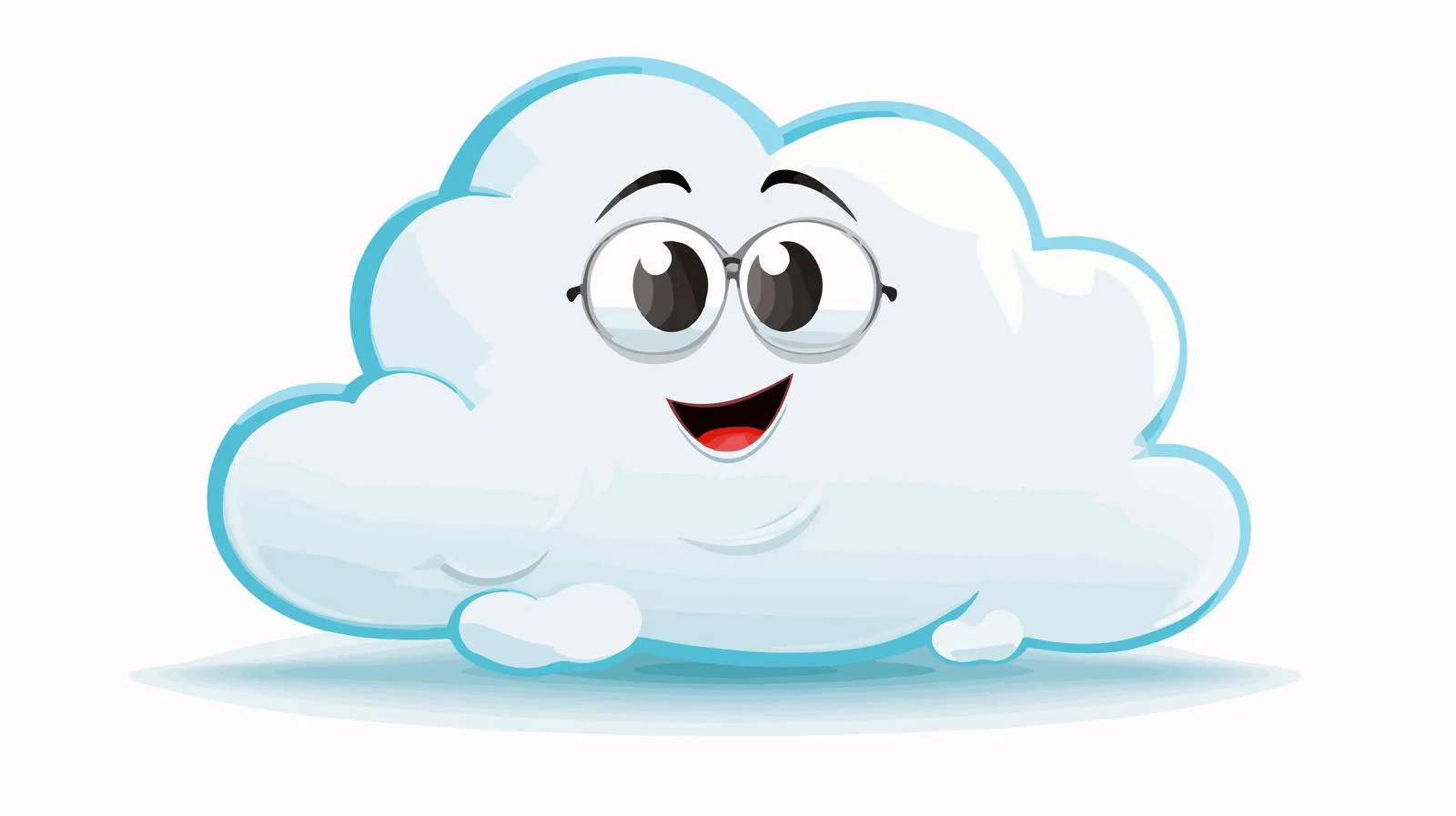 Friendly cartoon cloud with speech bubble — free download from Dotvec