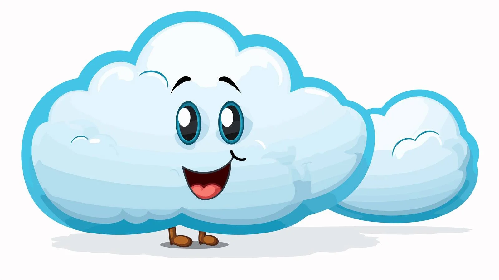 Friendly Cloud with Speech Bubble — free download from Dotvec