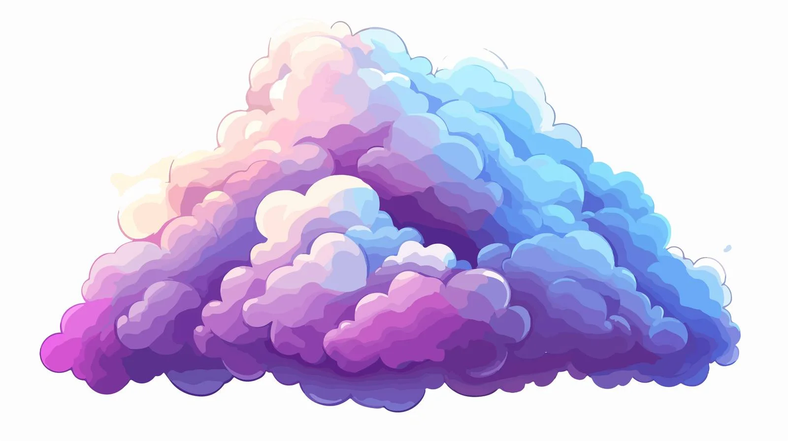 Cartoon Cloud Symbol Vector Illustration — free download from Dotvec