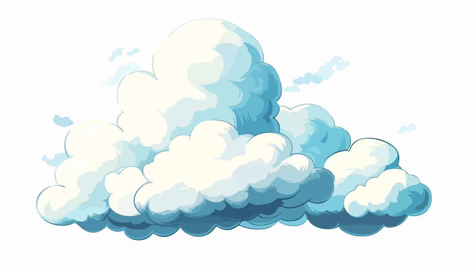 Cartoon Cloud Symbol Vector Illustration — free download from Dotvec