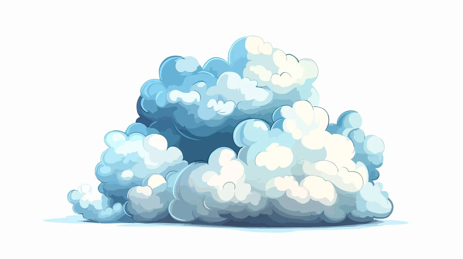 Cartoon Cloud Symbol Vector Illustration — free download from Dotvec