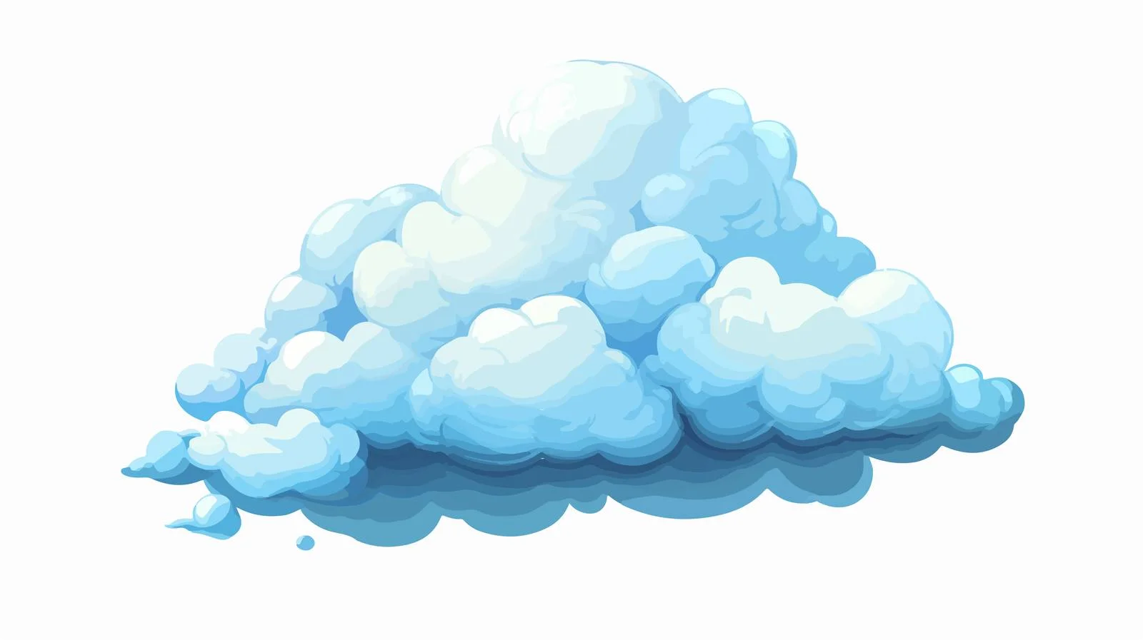 Cartoon Cloud Symbol Vector Illustration — free download from Dotvec