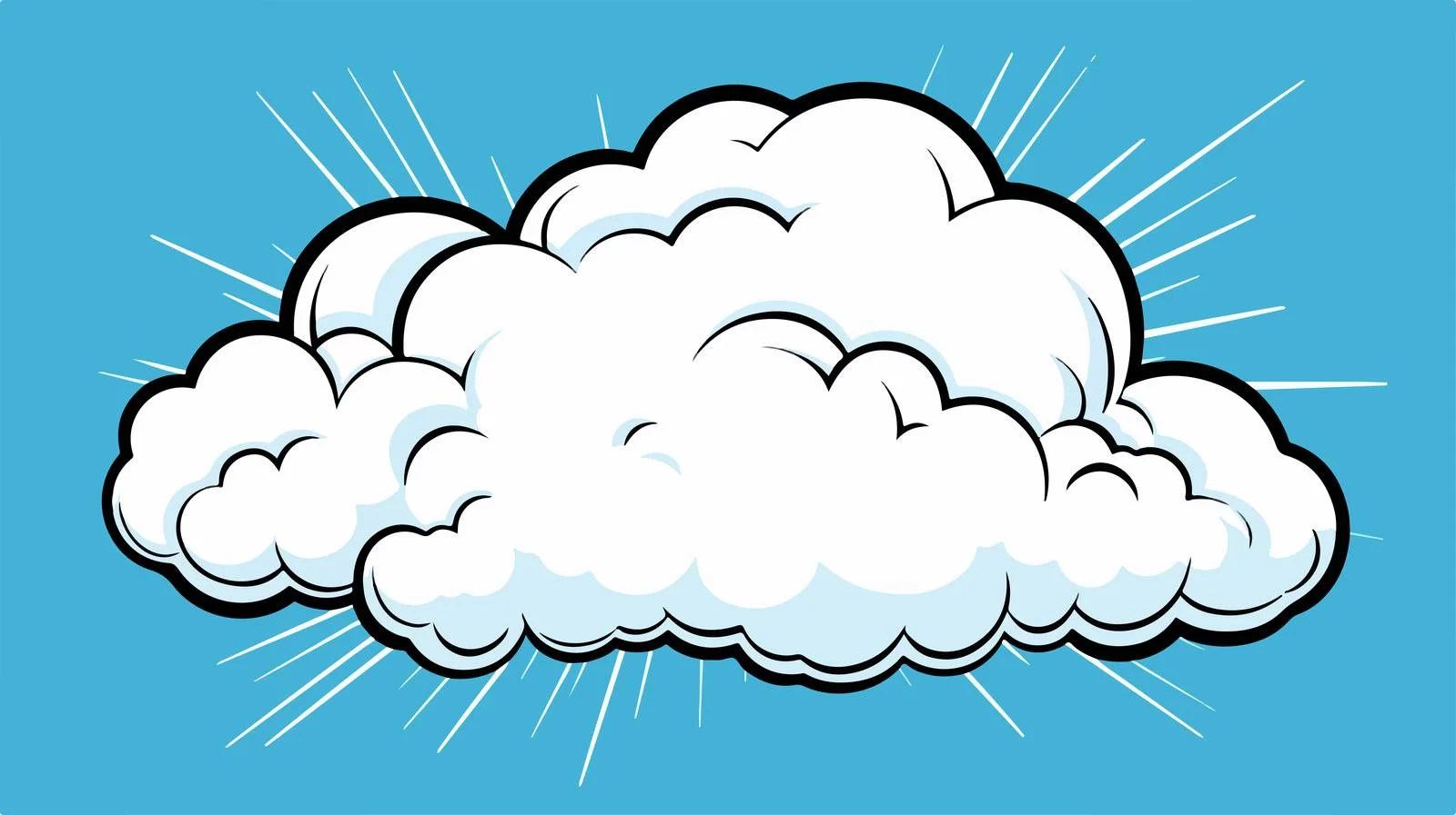 Comic Cloud with Thought Bubble — free download from Dotvec