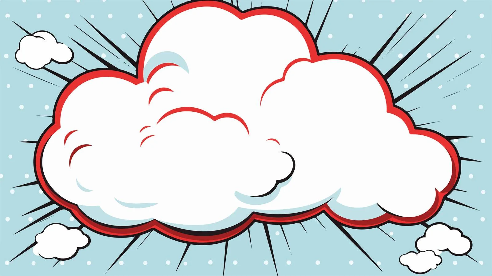 Comic Cloud with Thought Bubble — free download from Dotvec