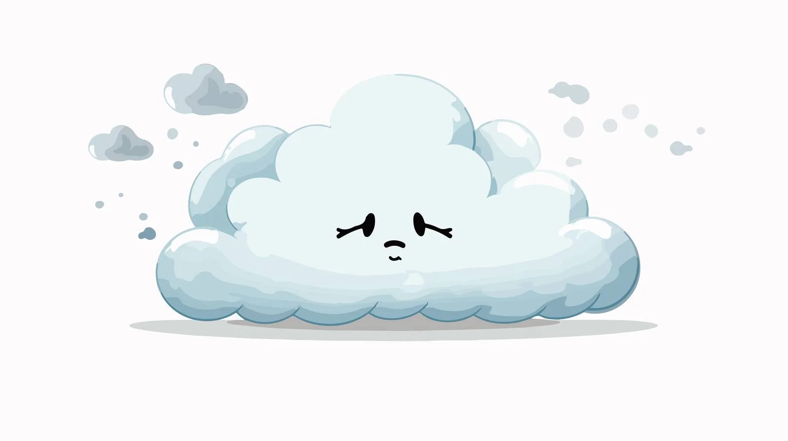 Whimsical Thought Bubble in Grunge Cloud — free download from Dotvec