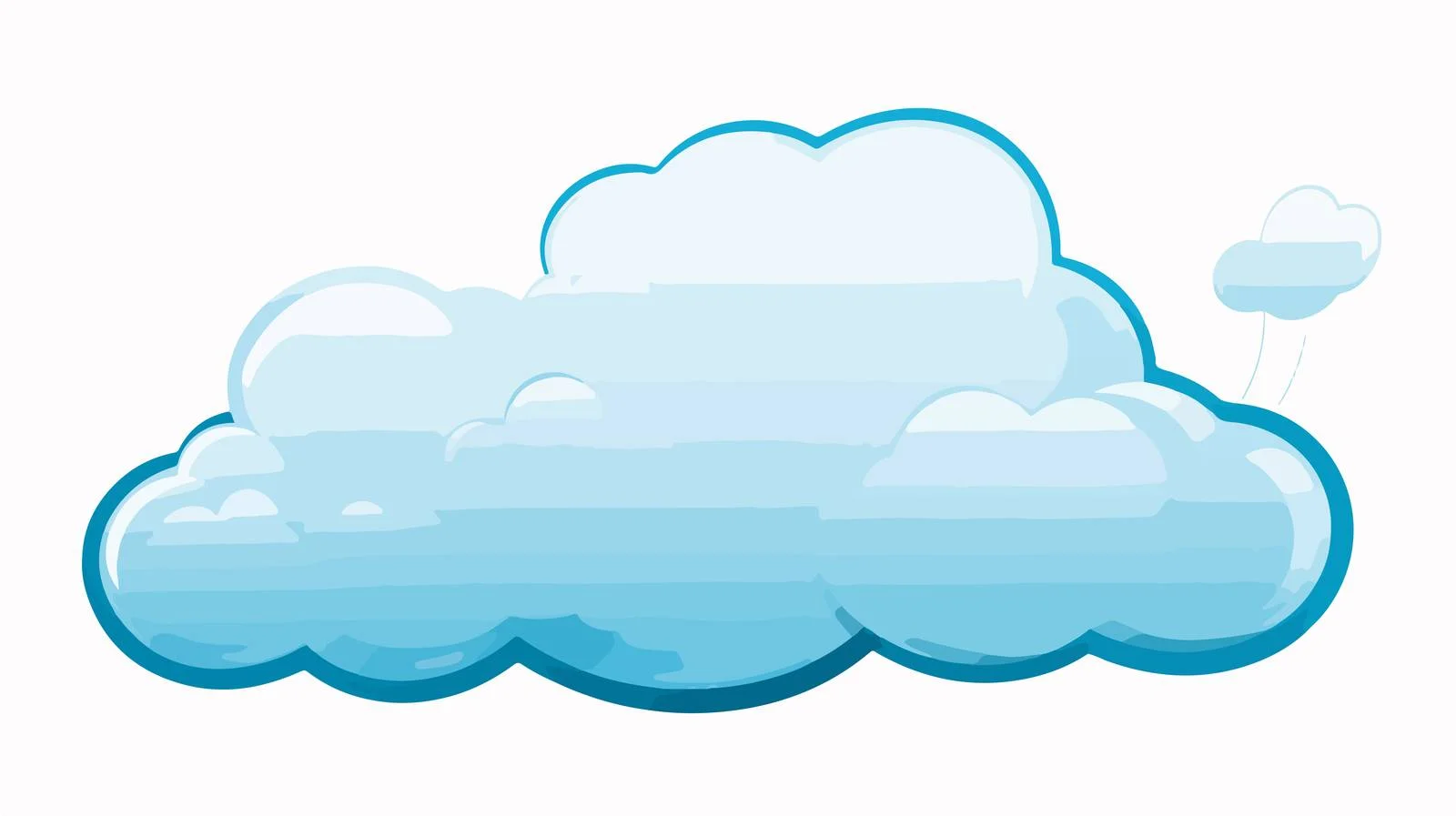 Cartoon Cloud Thought Bubble Illustration — free download from Dotvec