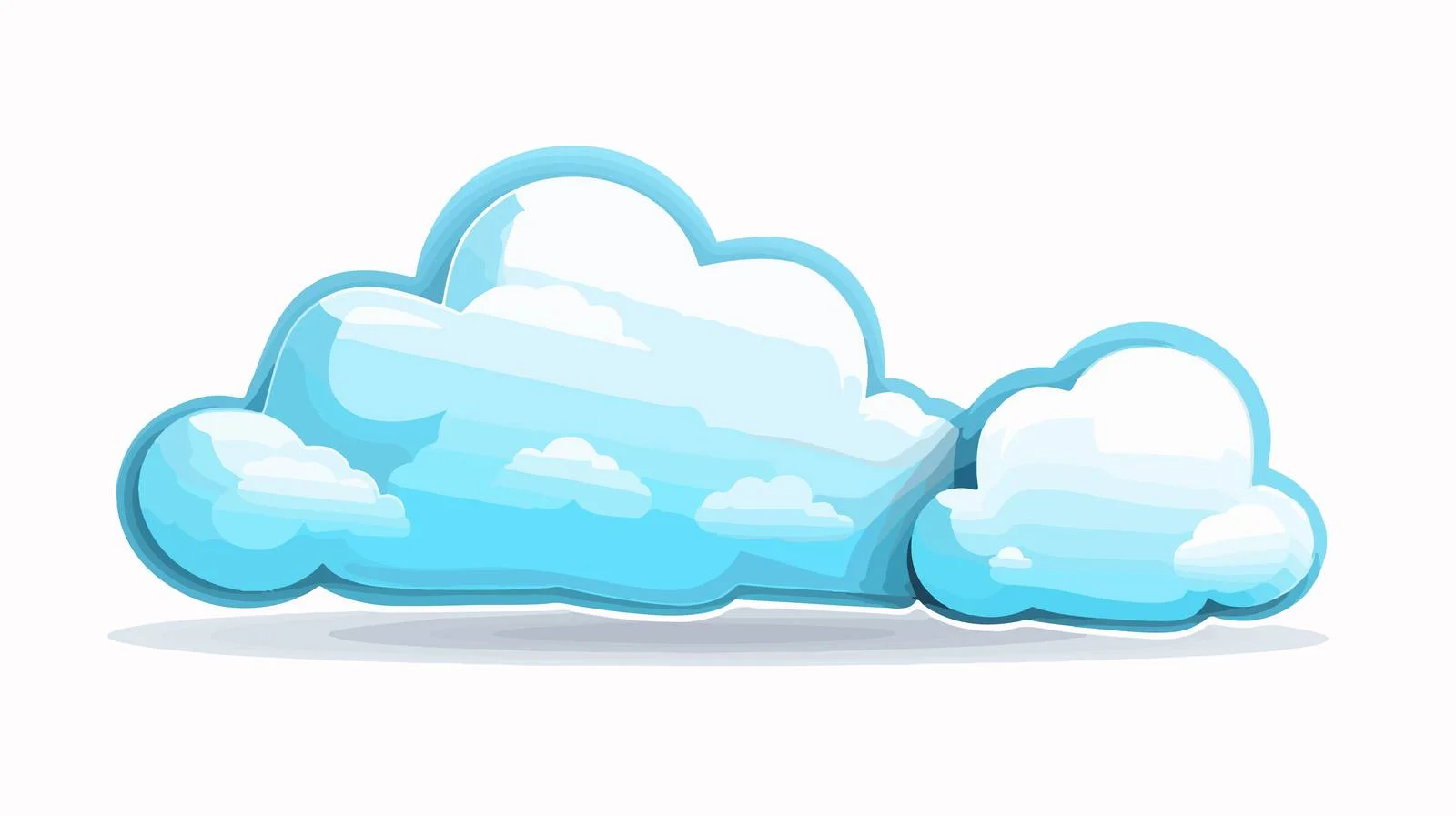 Cartoon Cloud with Thought Bubble — free download from Dotvec