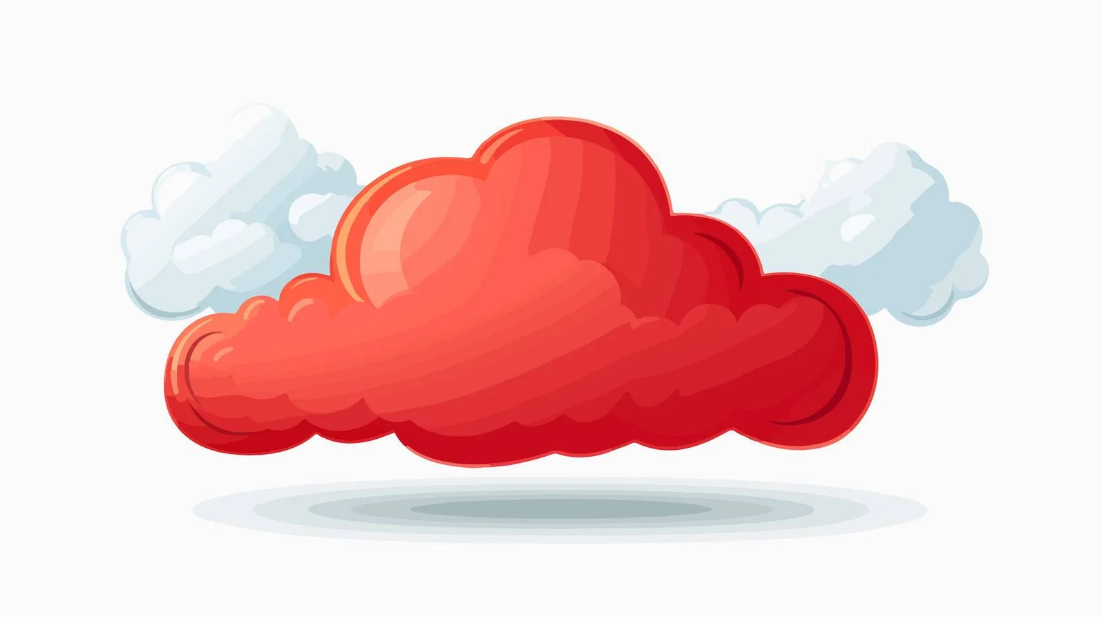 Cartoon Cloud with Thought Bubble Illustration — free download from Dotvec