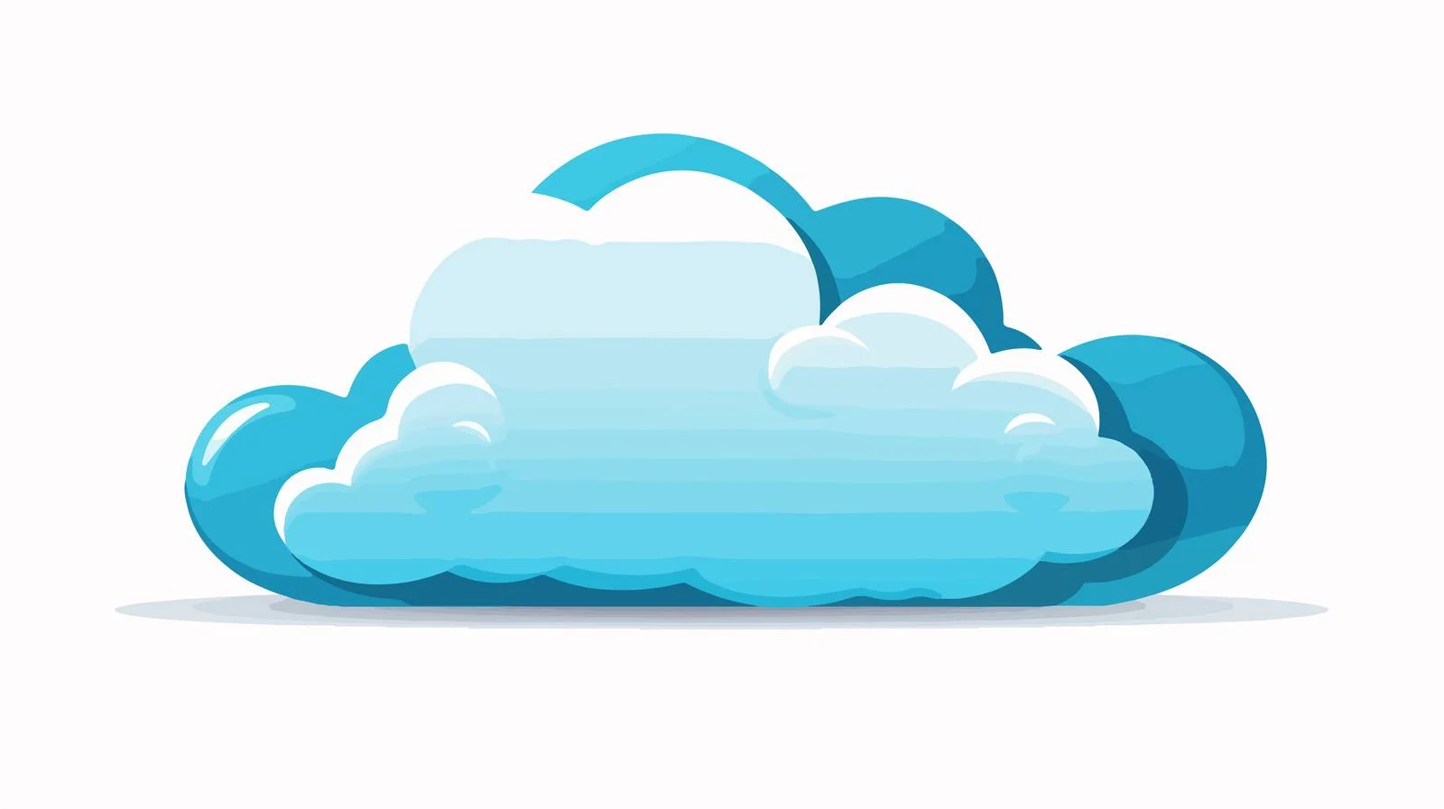 Cartoon Cloud with Thought Bubble — free download from Dotvec