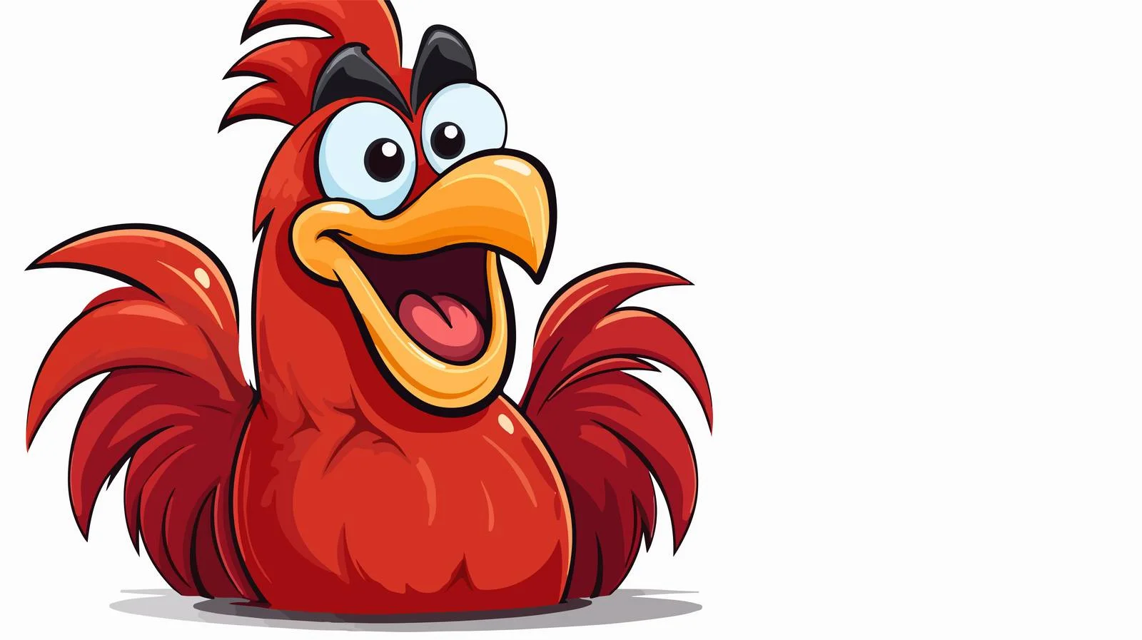 Cartoon Cockerel Speech Bubble Vector Illustration — free download from Dotvec