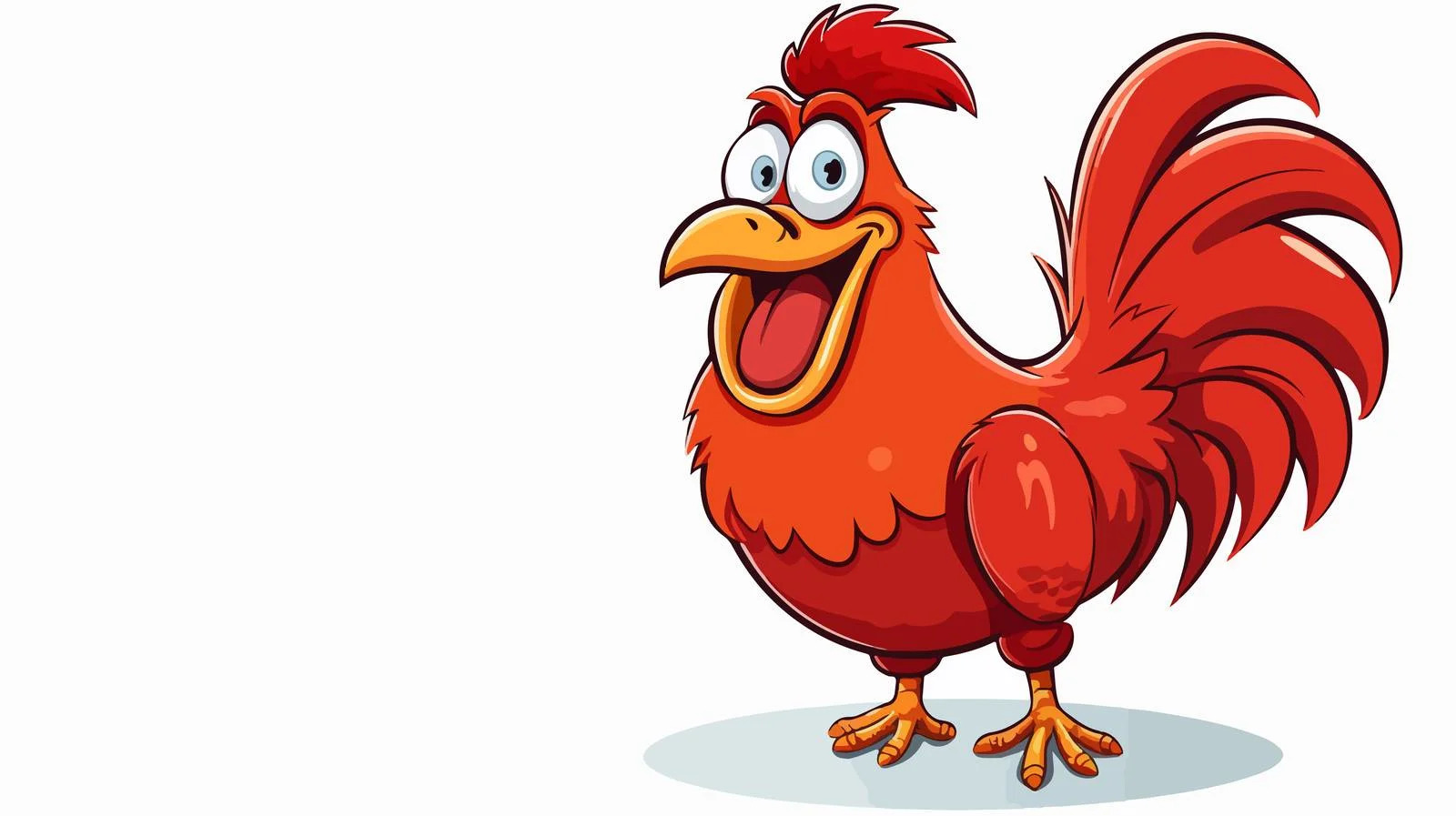 Colorful Rooster Speech Bubble Vector Illustration — free download from Dotvec