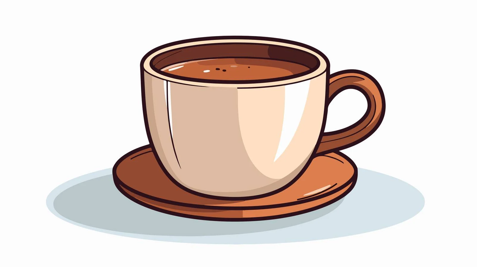 Whimsical Coffee Cup Illustration — free download from Dotvec