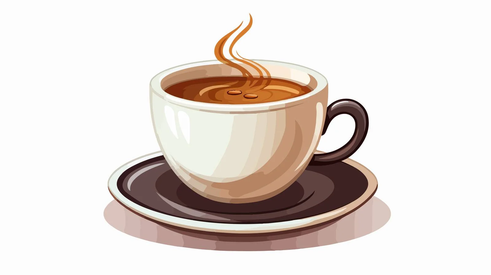 Cartoon Coffee Cup Illustration — free download from Dotvec