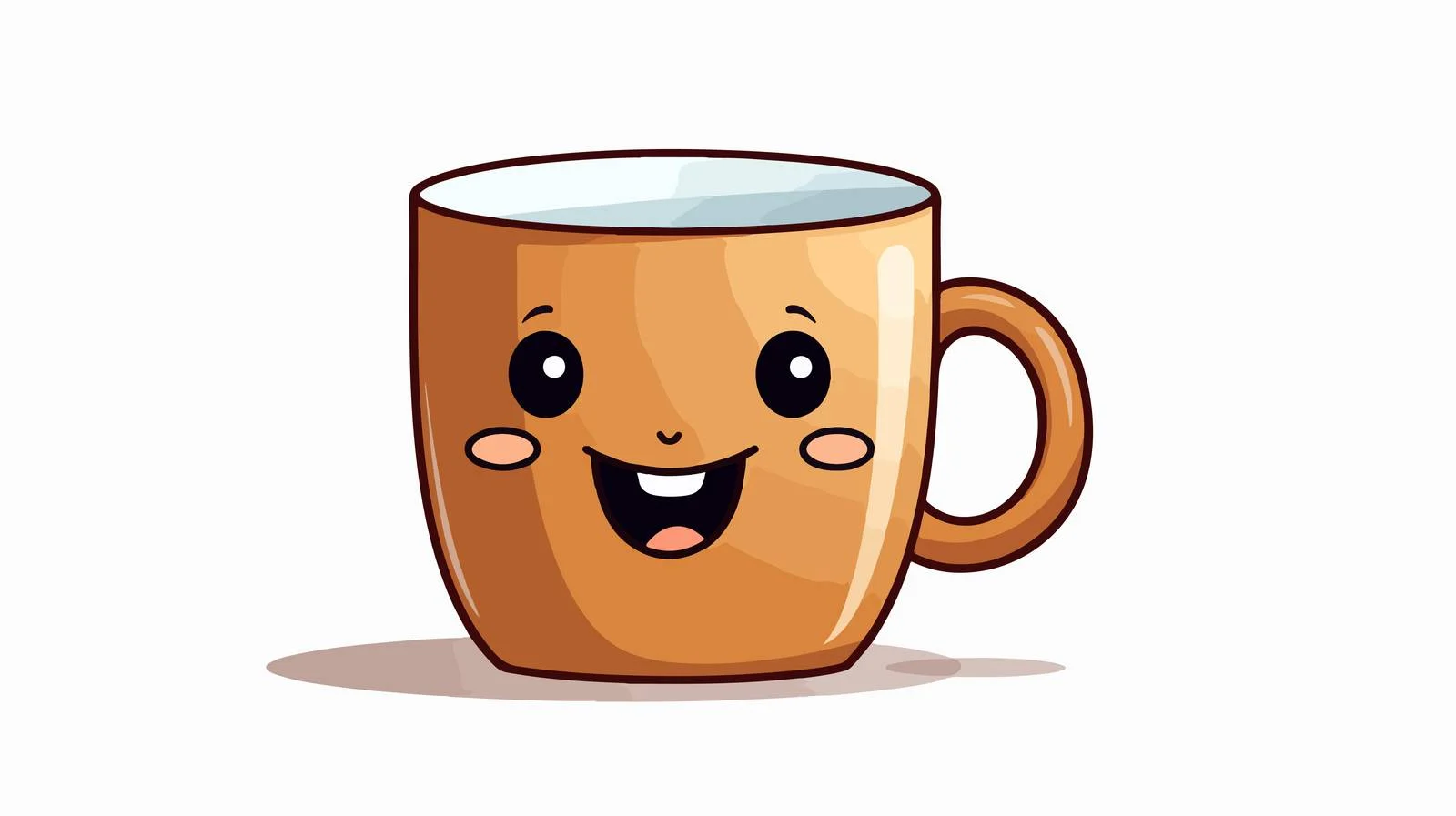 Cartoon Coffee Mug Illustration — free download from Dotvec