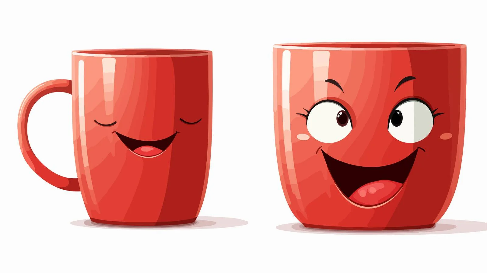 Cartoon Coffee Mug Illustration — free download from Dotvec