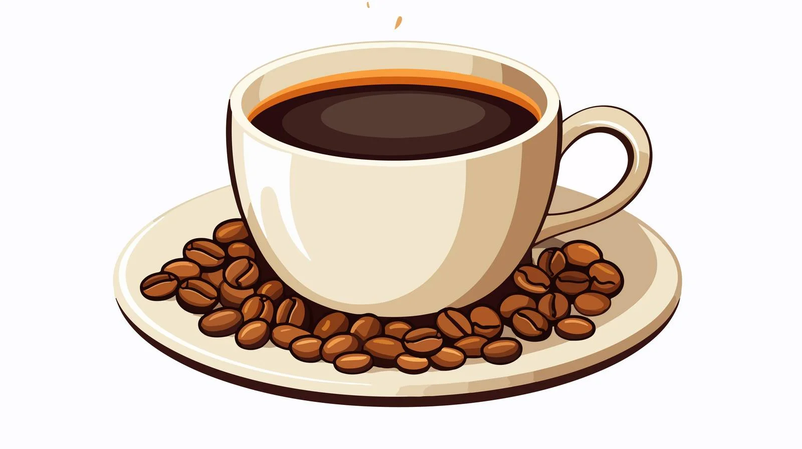 Cartoon Coffee Mug Vector Illustration — free download from Dotvec