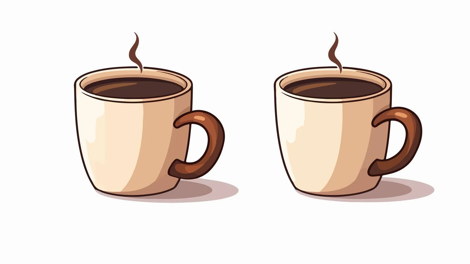 Cartoon Coffee Mug Vector Illustration — free download from Dotvec