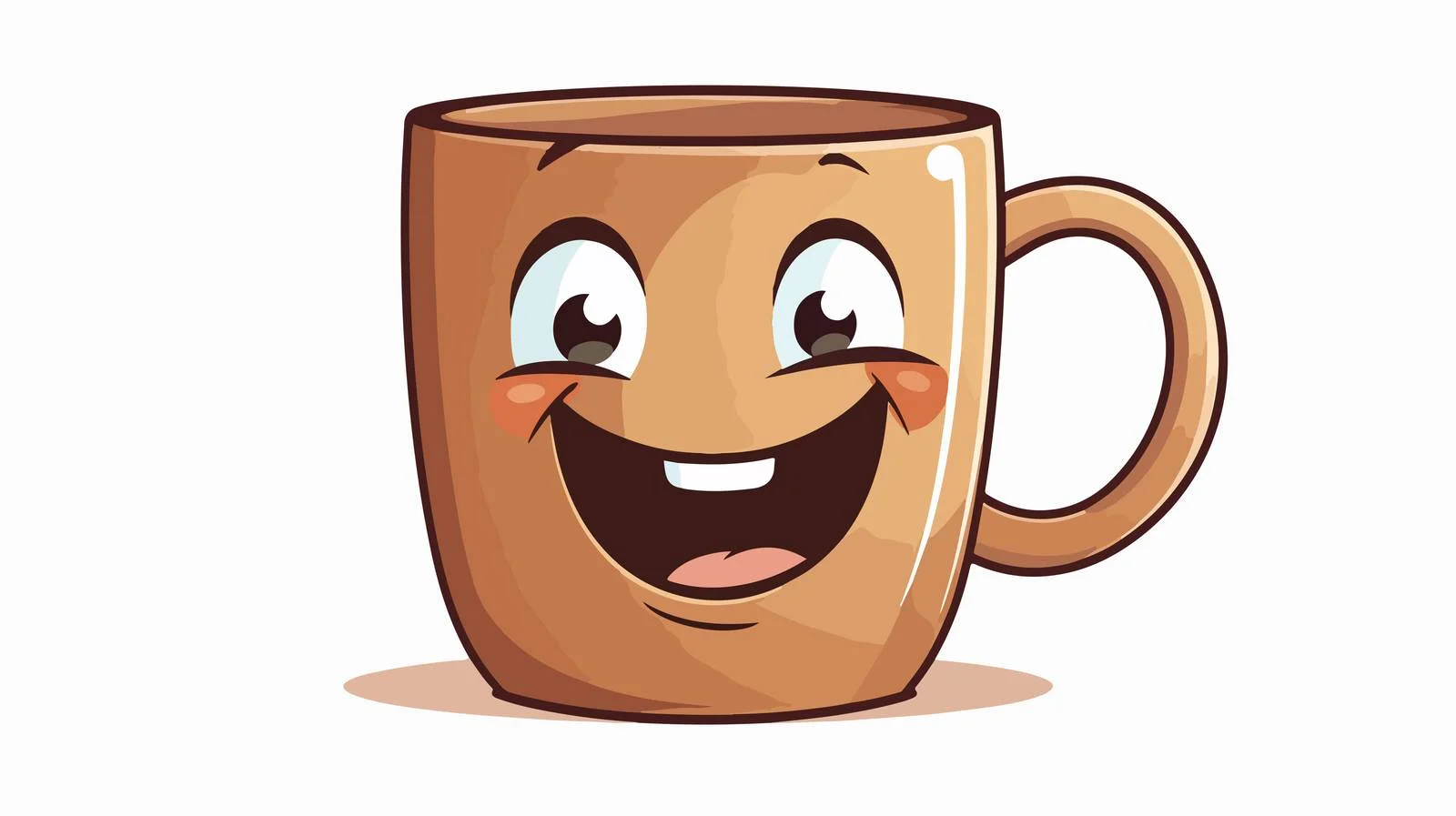 Cartoon Coffee Mug Vector Illustration — free download from Dotvec