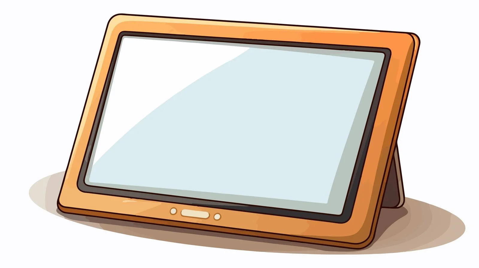 Cartoon Computer Tablet Illustration — free download from Dotvec