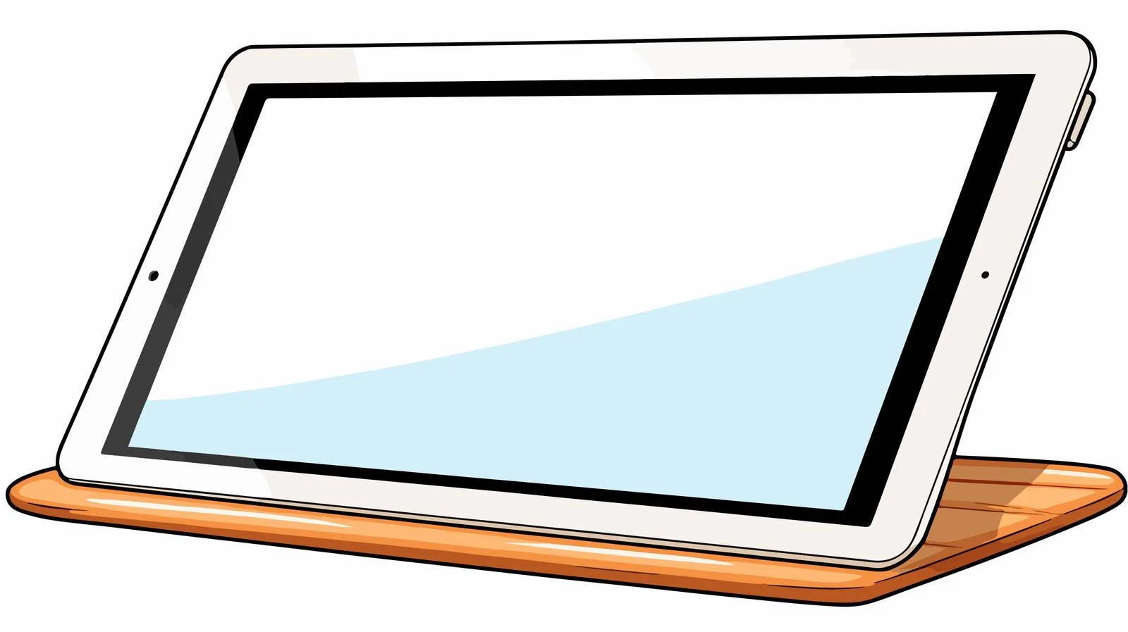 Cartoon Computer Tablet Illustration — free download from Dotvec