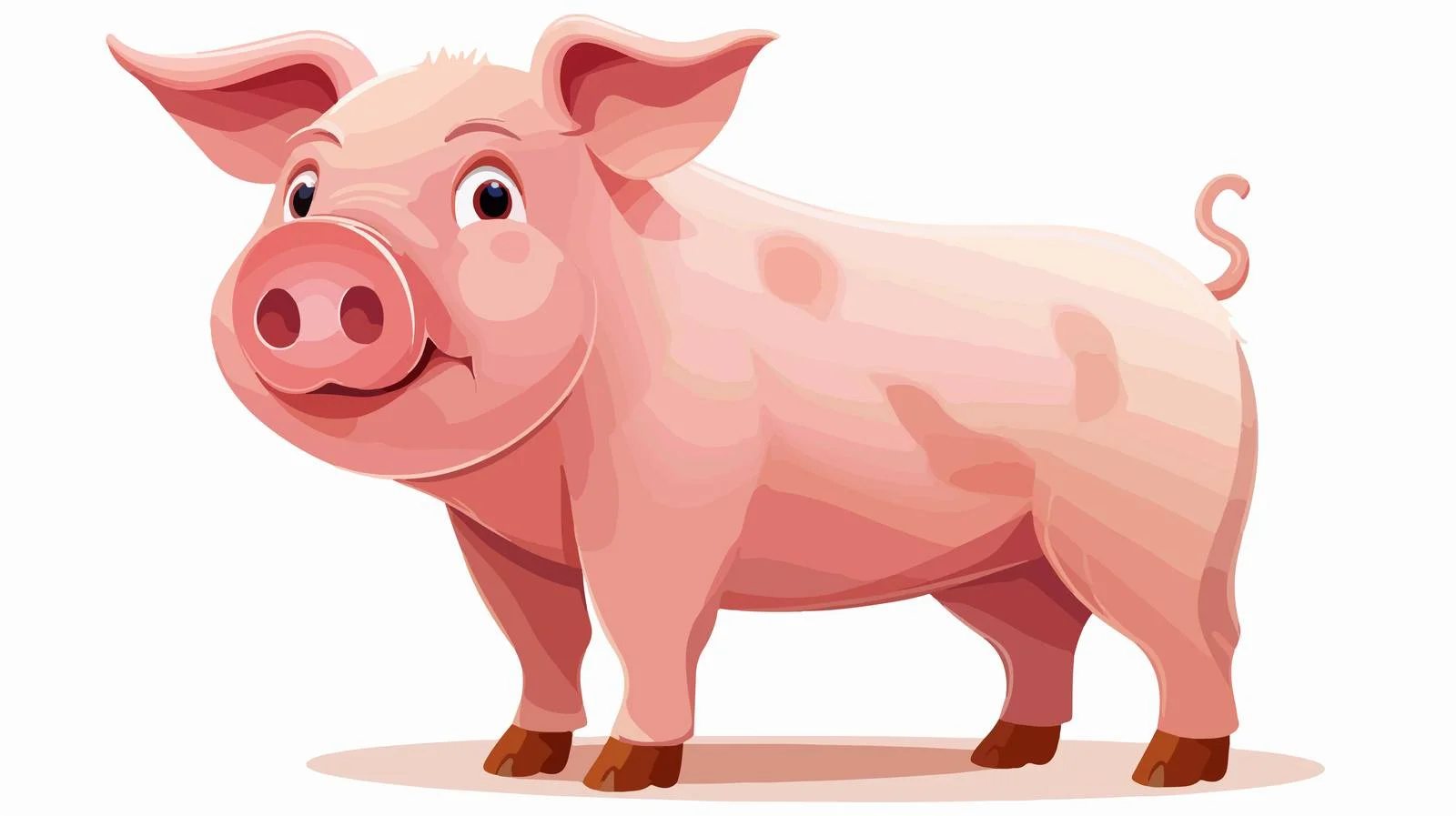 Cute Pig Cartoon Vector Illustration — free download from Dotvec