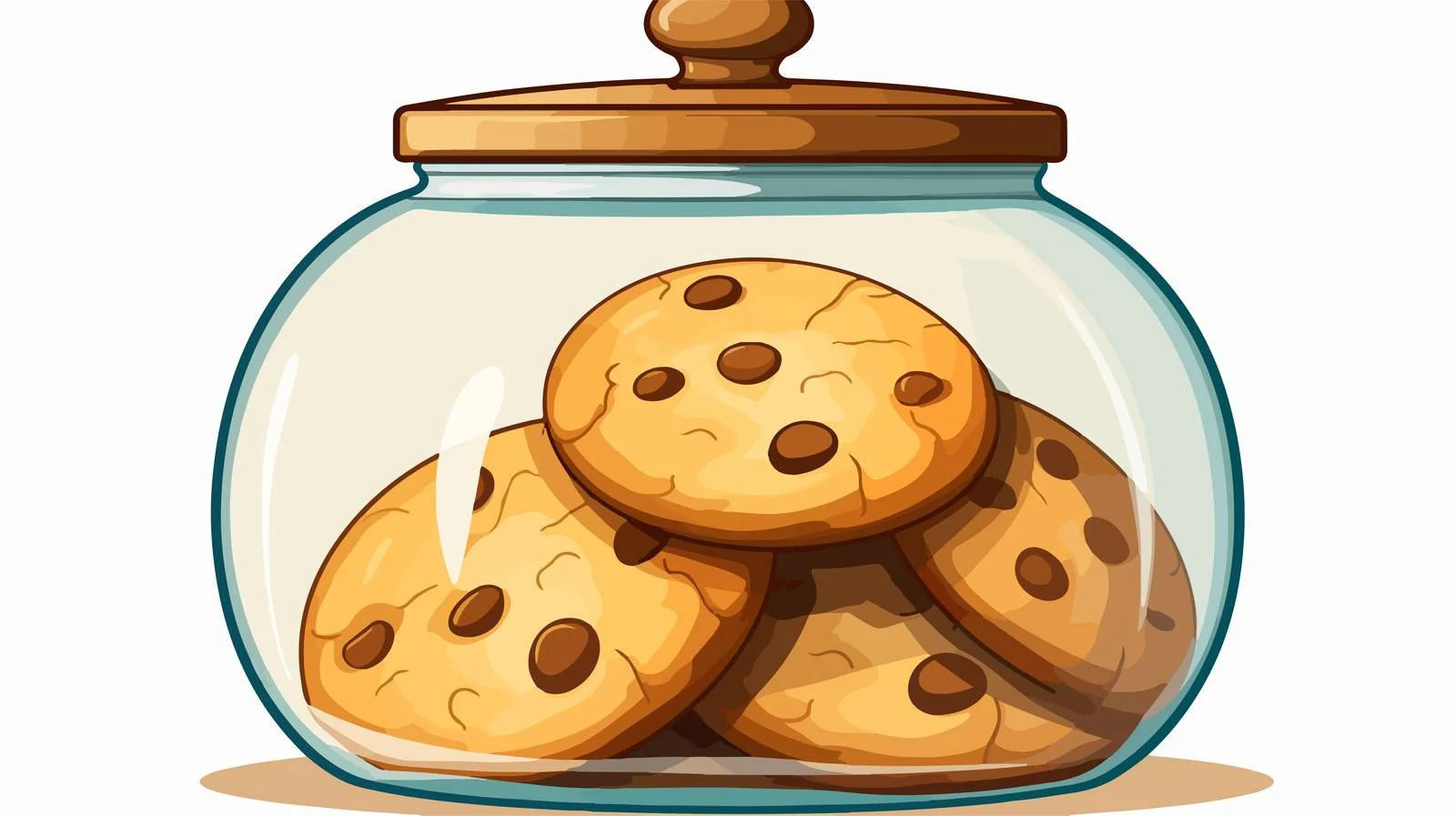 Cookie Jar Speech Bubble Vector Illustration — free download from Dotvec