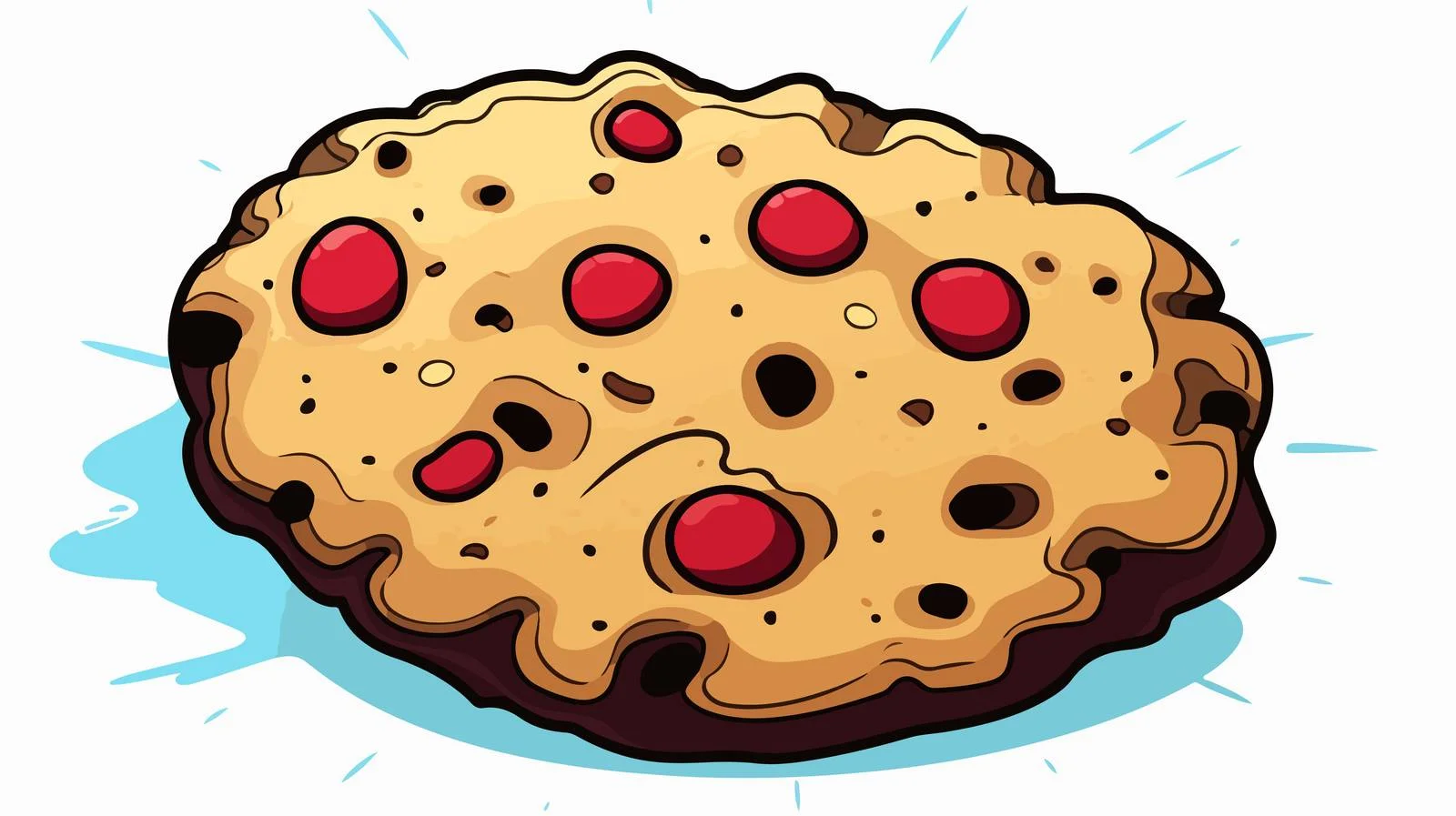 Cartoon Cookie Thought Bubble Comic Style — free download from Dotvec