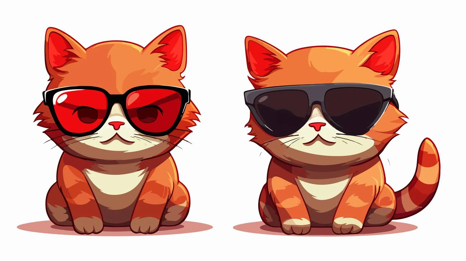 Cool Cat Cartoon Vector Illustration — free download from Dotvec