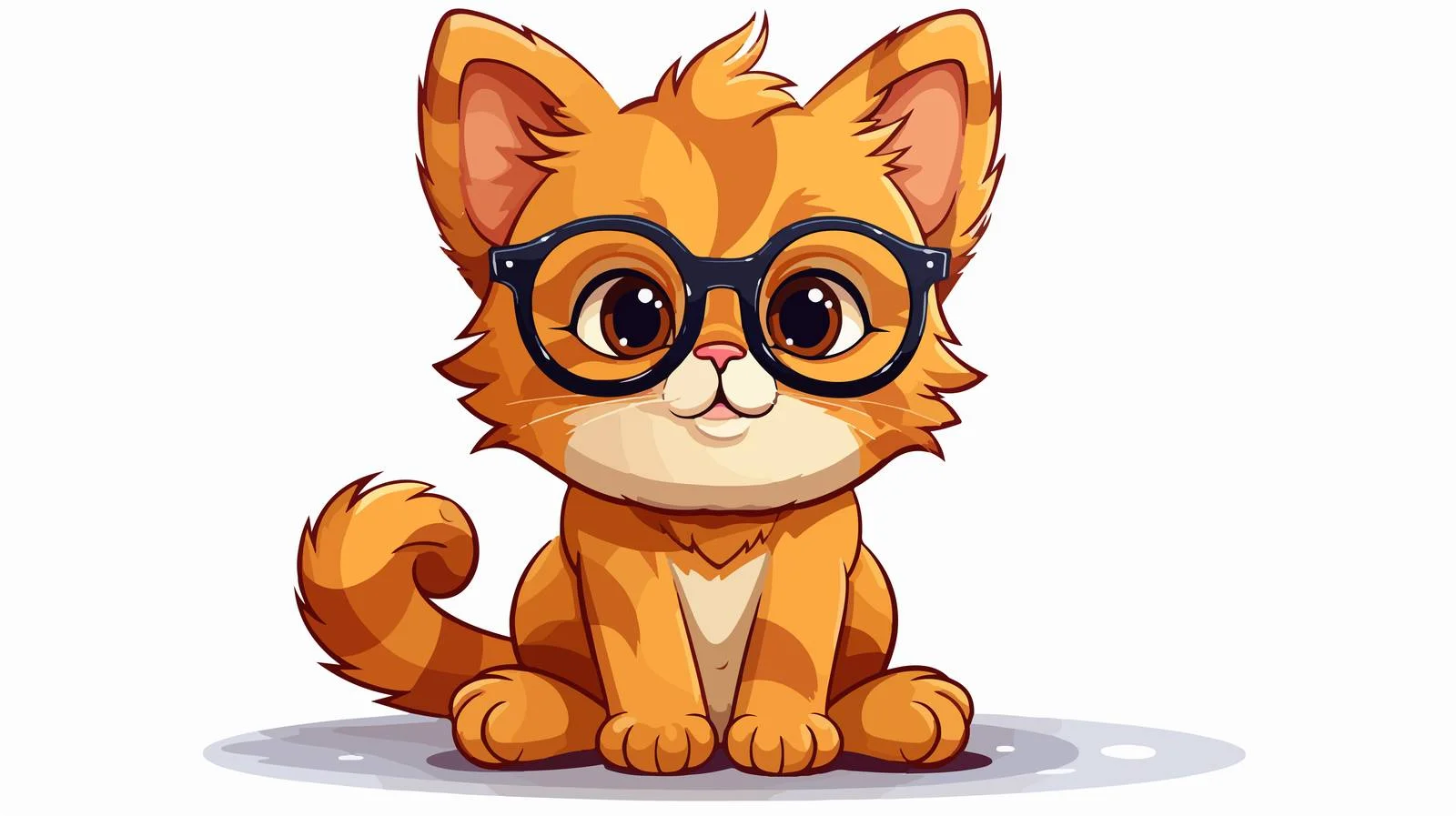 Cool Cat Cartoon Illustration — free download from Dotvec