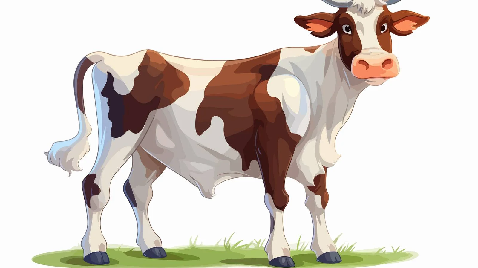Cartoon Cow Vector Illustration — free download from Dotvec